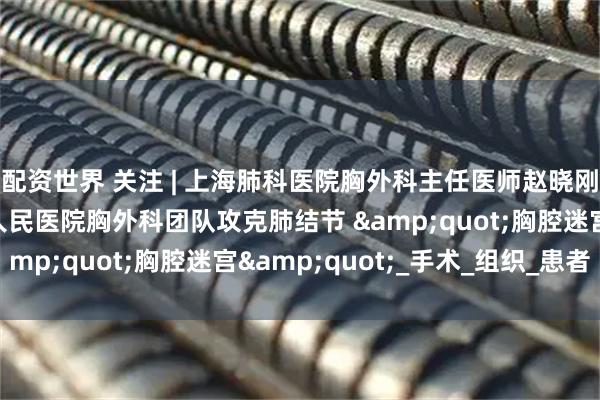 配资世界 关注 | 上海肺科医院胸外科主任医师赵晓刚教授带领太原市第四人民医院胸外科团队攻克肺结节 &quot;胸腔迷宫&quot;_手术_组织_患者